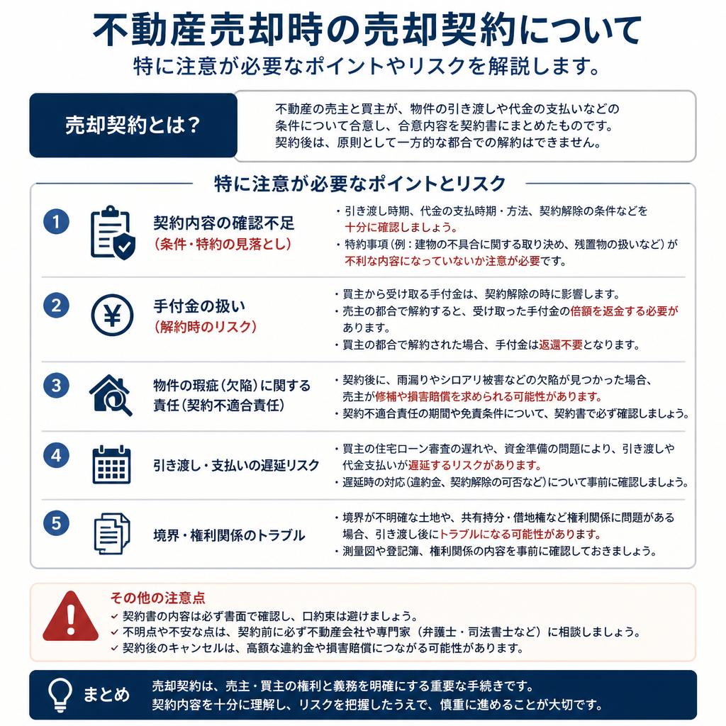 売却契約のポイント