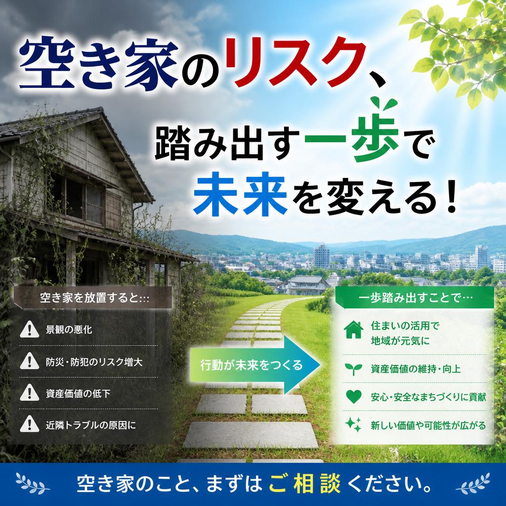 空き家のリスク、踏み出す一歩で未来を変える！
