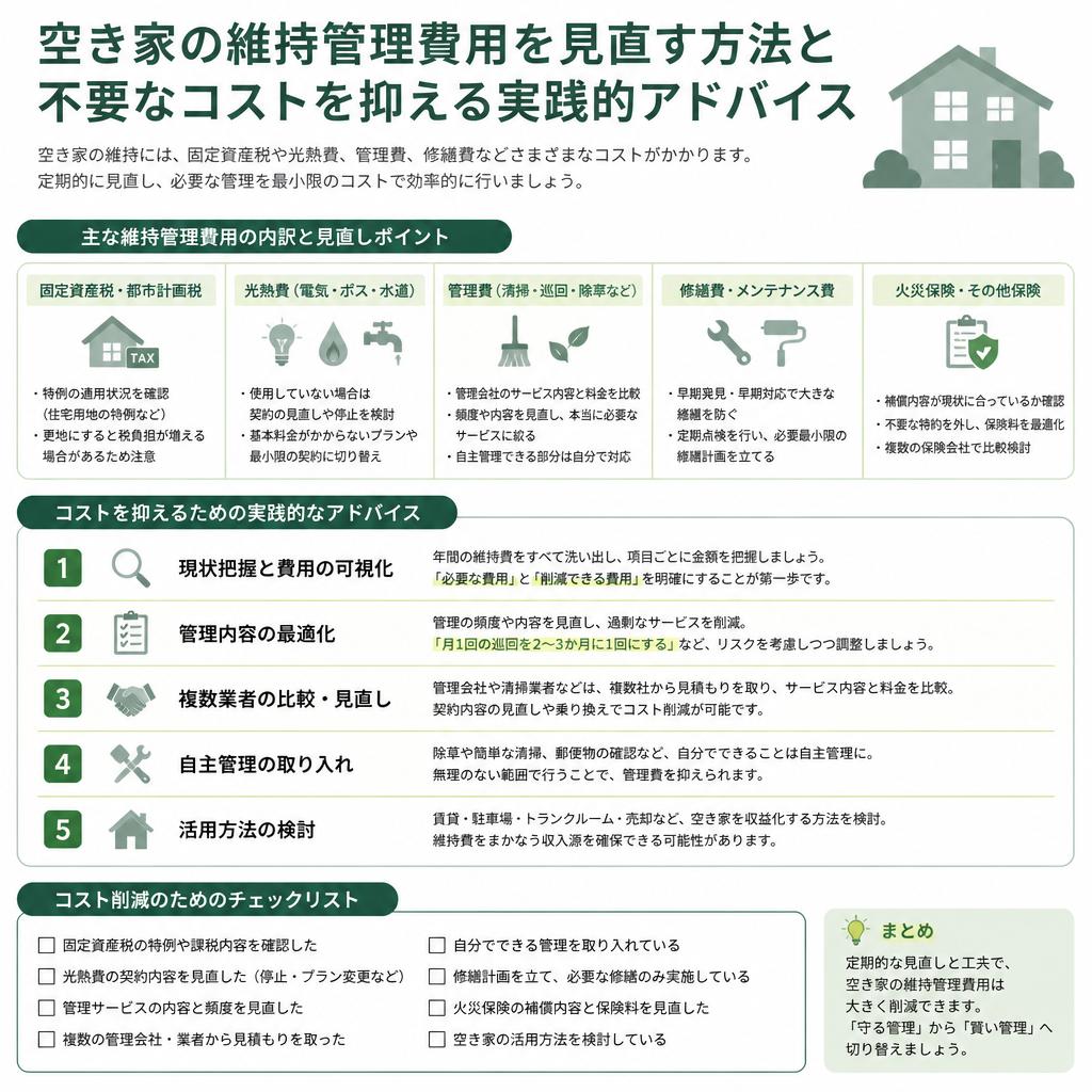 維持管理費の見直し