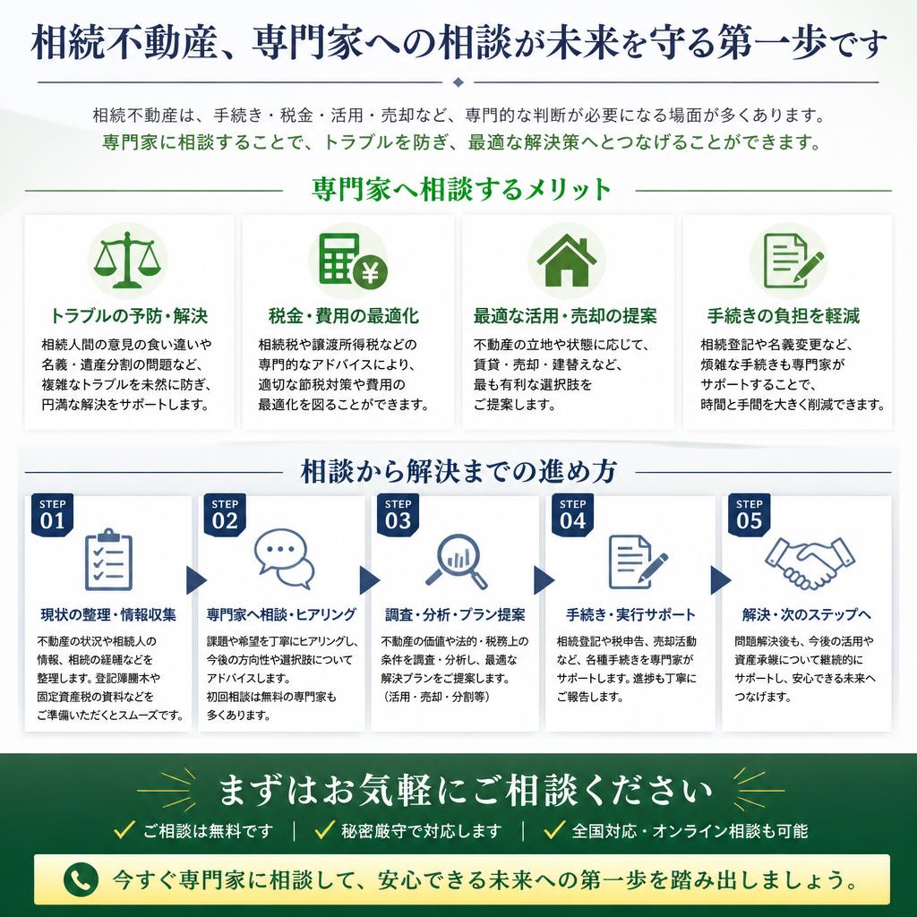 専門家に相談しよう！
