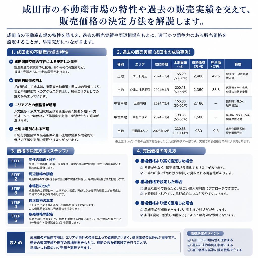 5. 成田市の市場動向と販売価格の相場