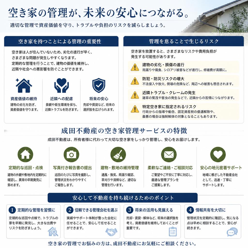 空き家管理の重要性