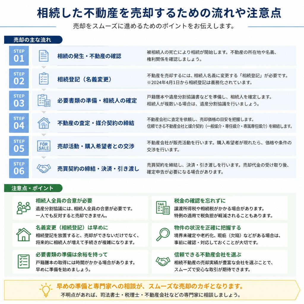 不動産売却の流れと注意点