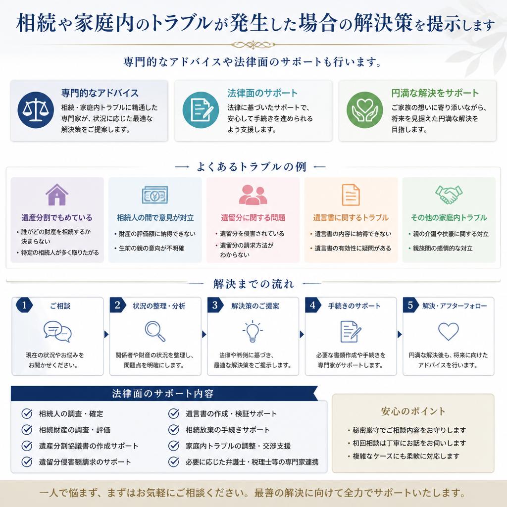 家庭内トラブルの解決策