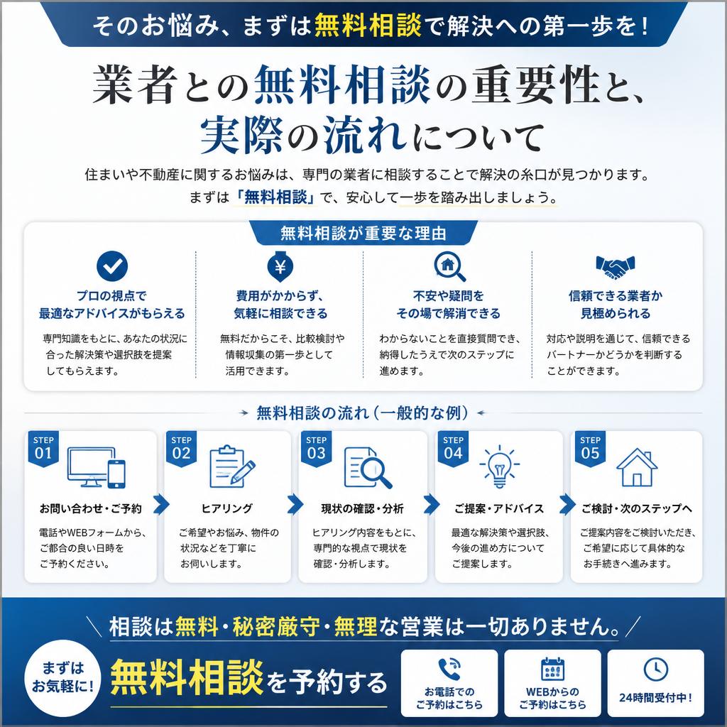 7. まずは無料相談を！