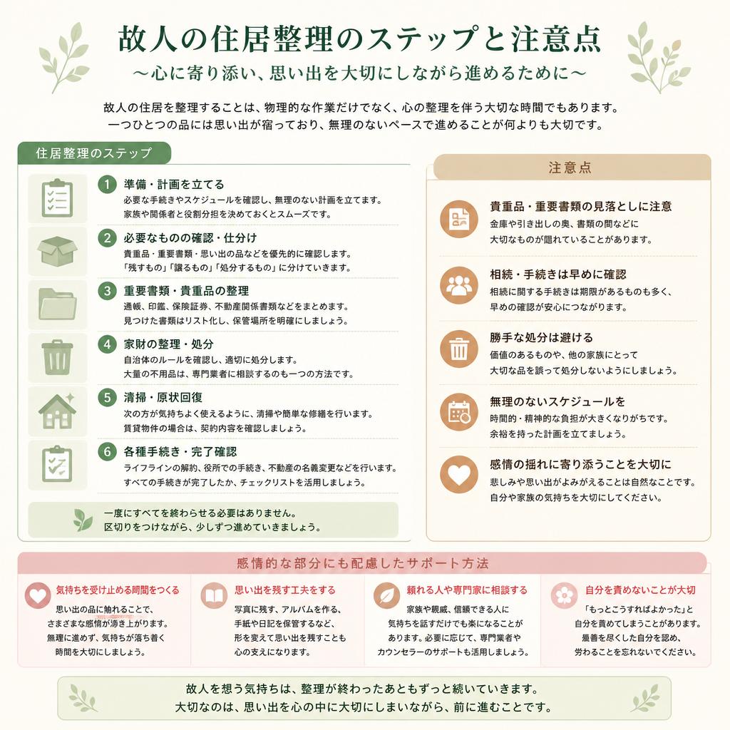 住居整理の進め方