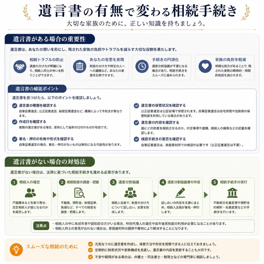 遺言書の役割と確認ポイント