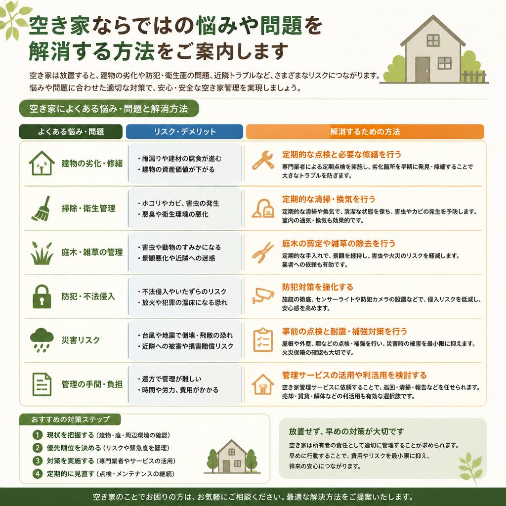 5. 空き家特有の問題点とその対策