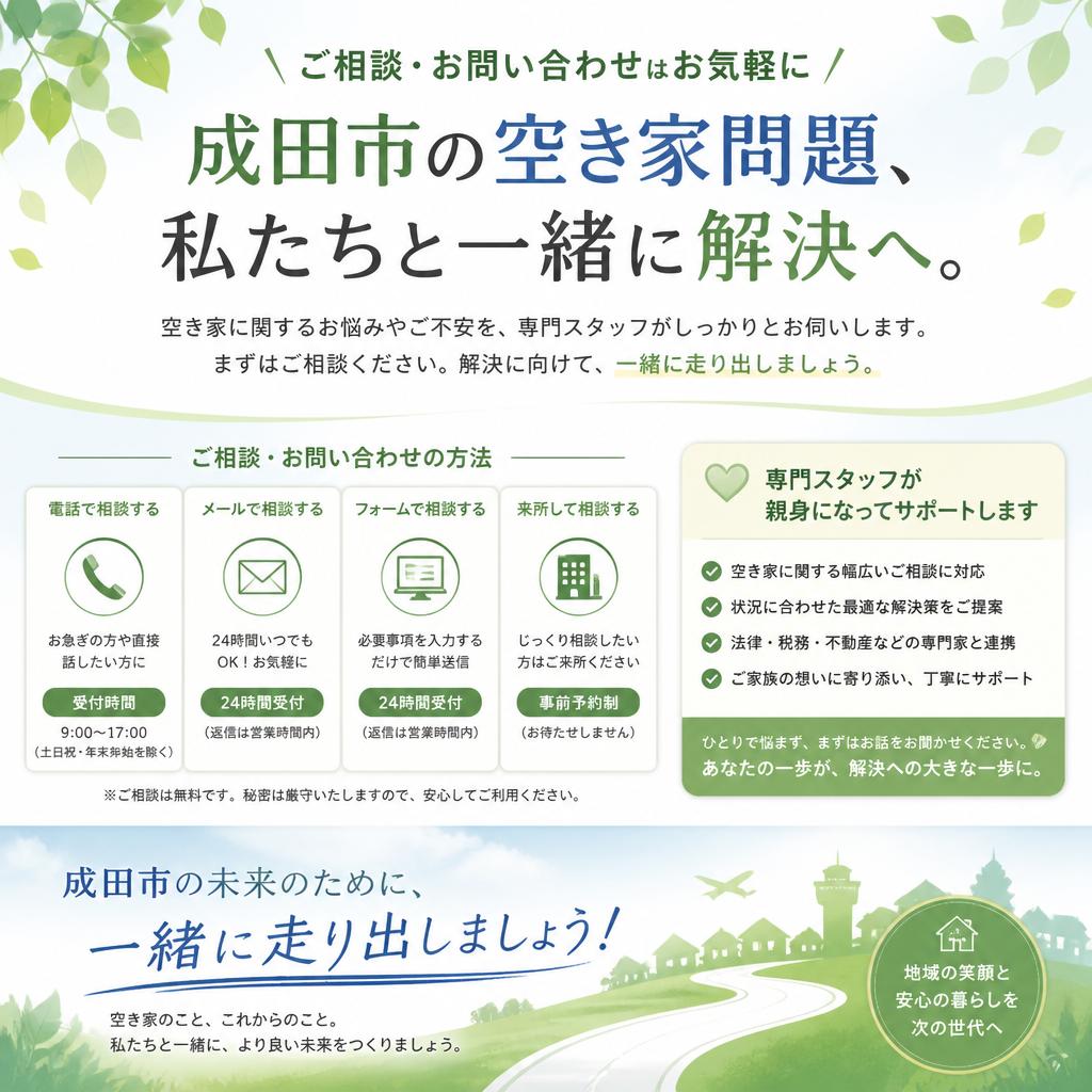まずはお問い合わせを！