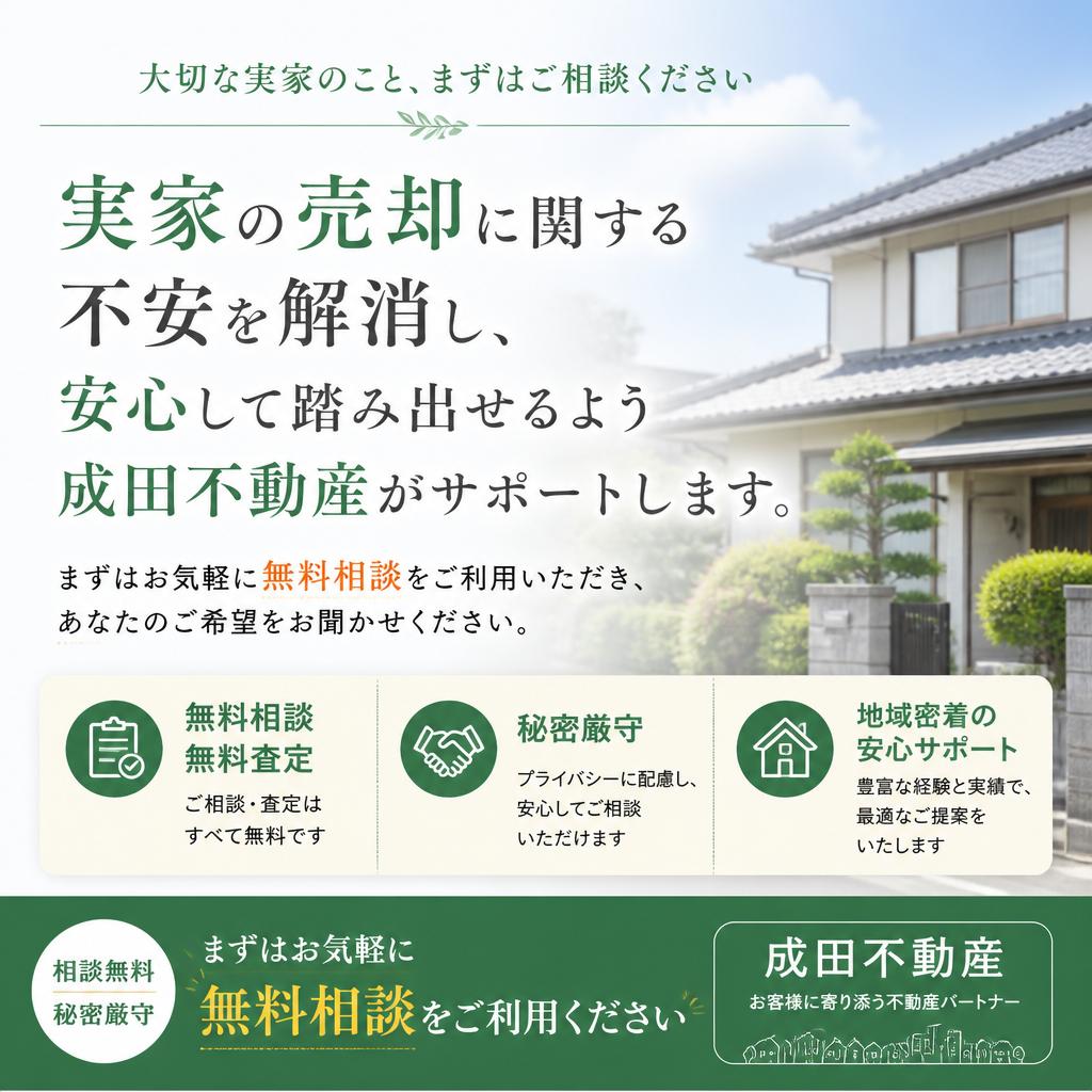 まずは無料相談！成田不動産と一緒に
