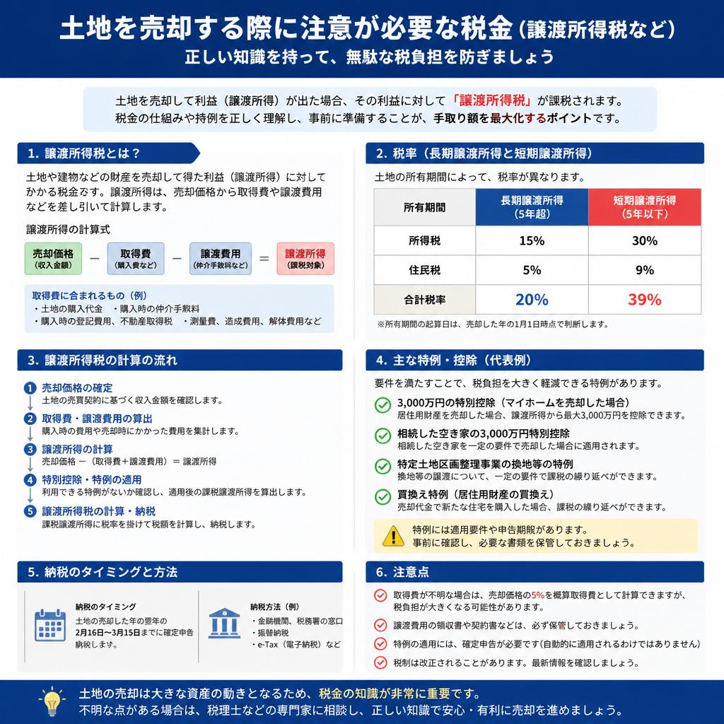 4. 土地売却時の税金について