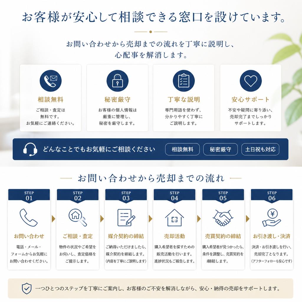 今すぐ相談！安心のサポート体制