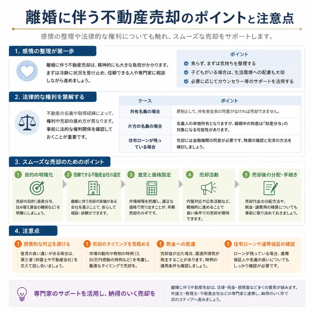 4. 離婚による売却の考慮点