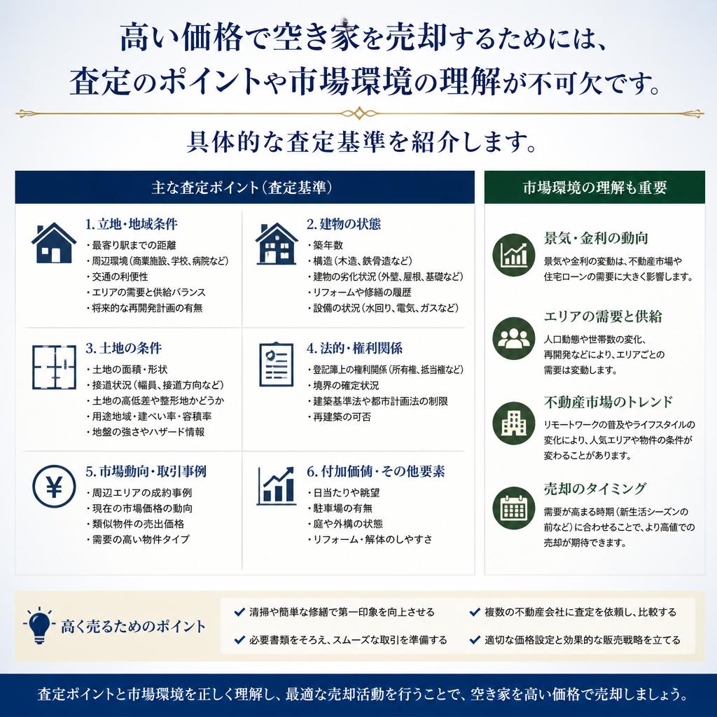 2. 空き家を高く売るための重要ポイント