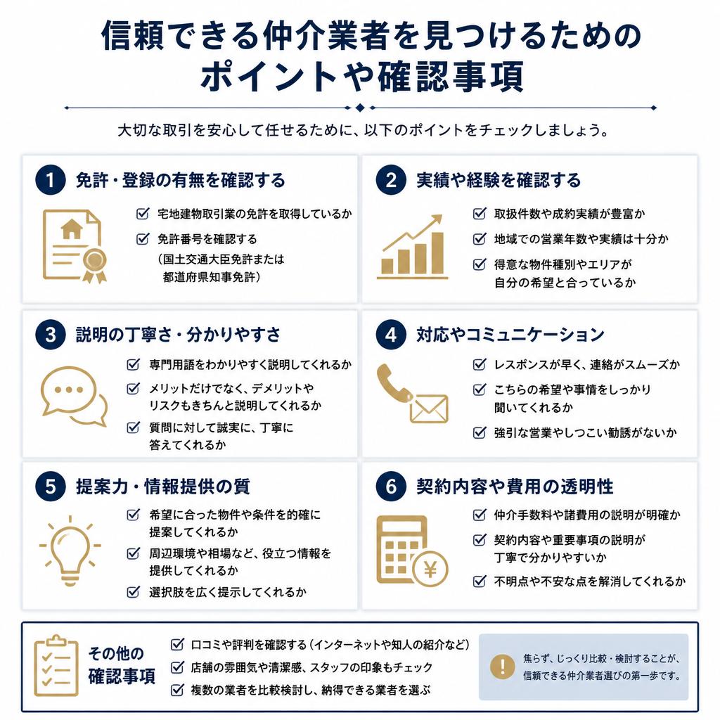 仲介業者選びで成功をつかもう