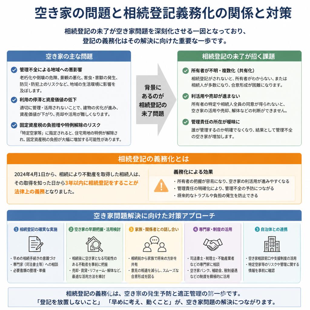 空き家対策と相続登記の関係