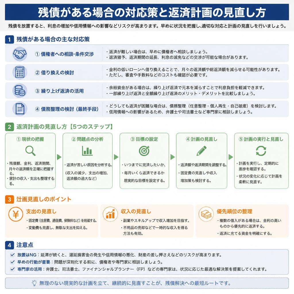 住宅ローンの返済についての考慮事項