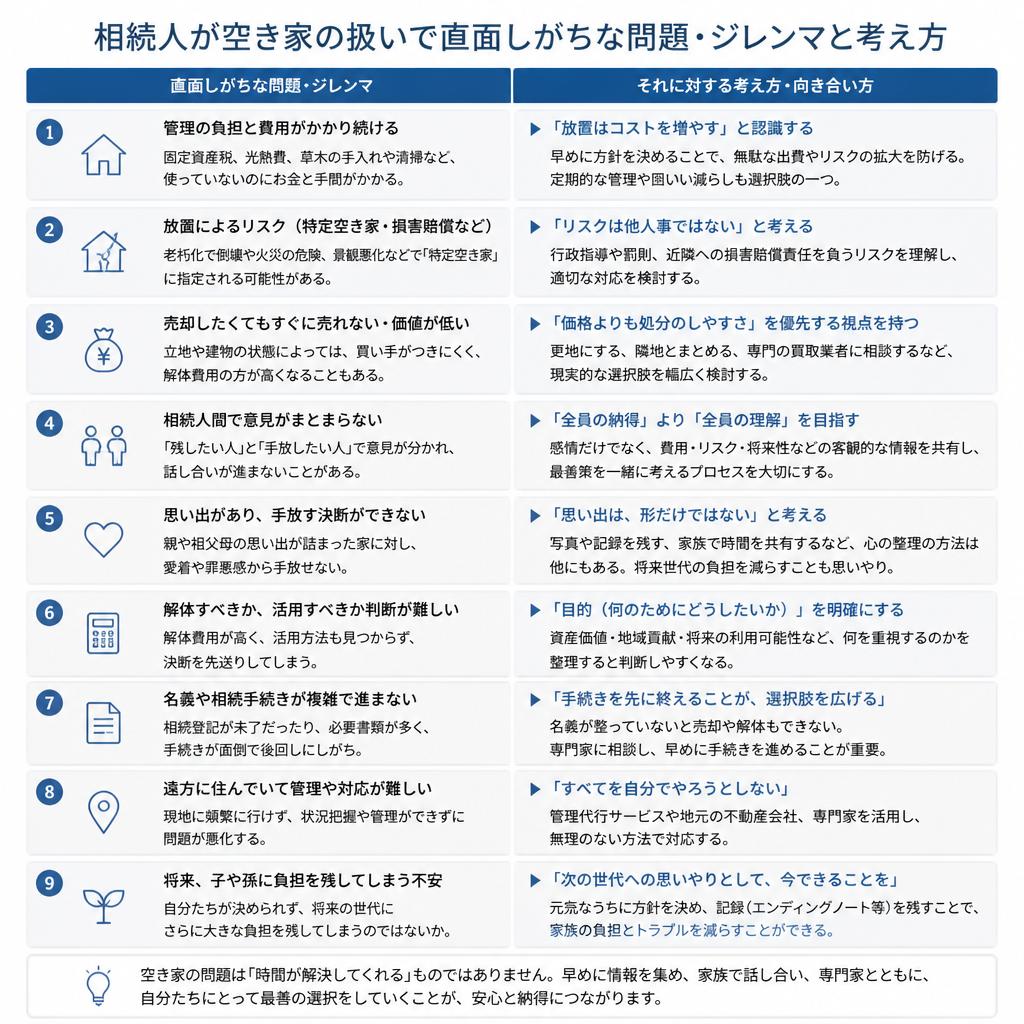 4. 相続人が直面する問題
