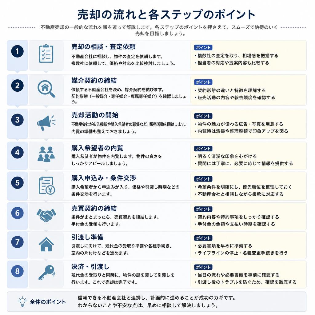 2. 空き家売却のステップ