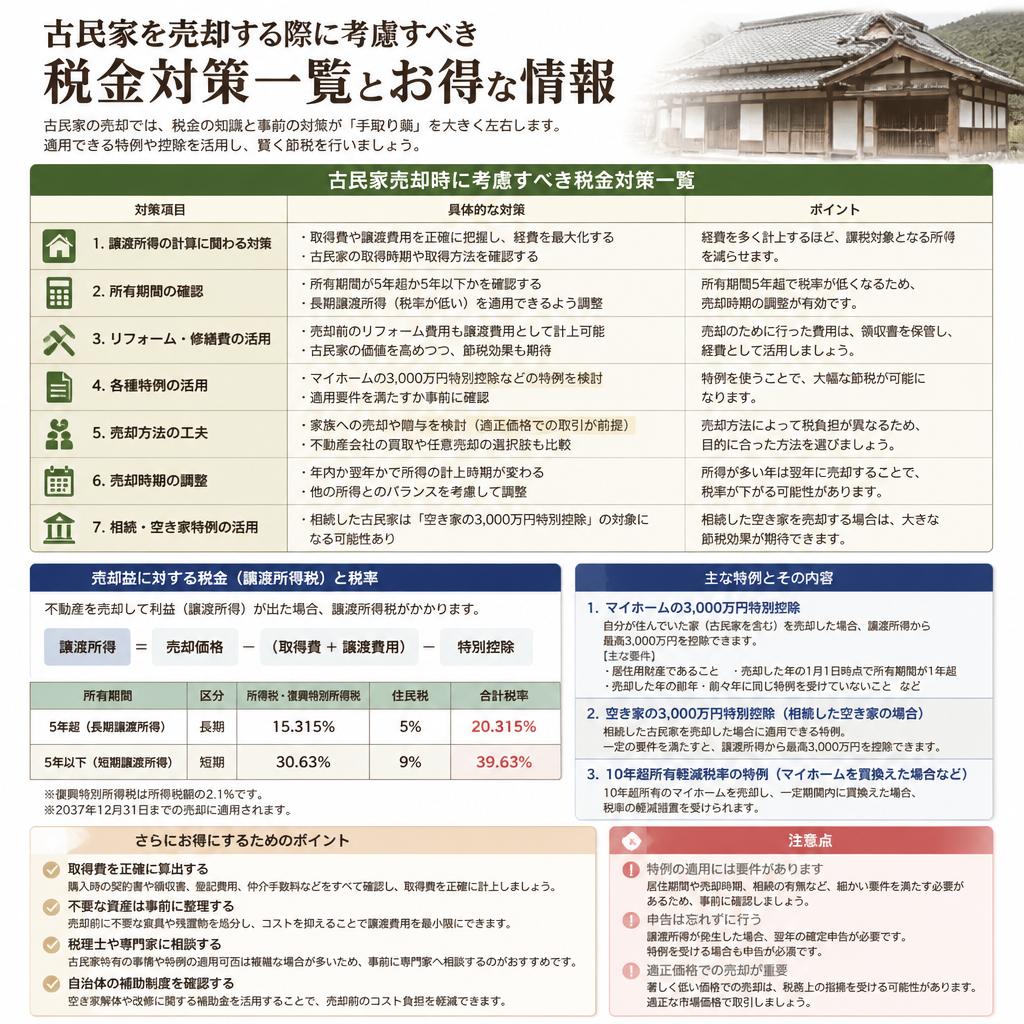 売却時の税金対策