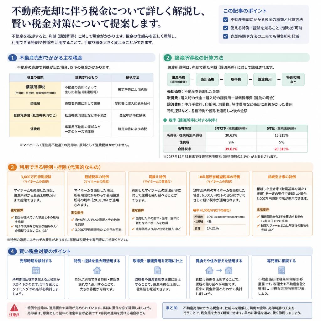 税金対策と売却時の注意点