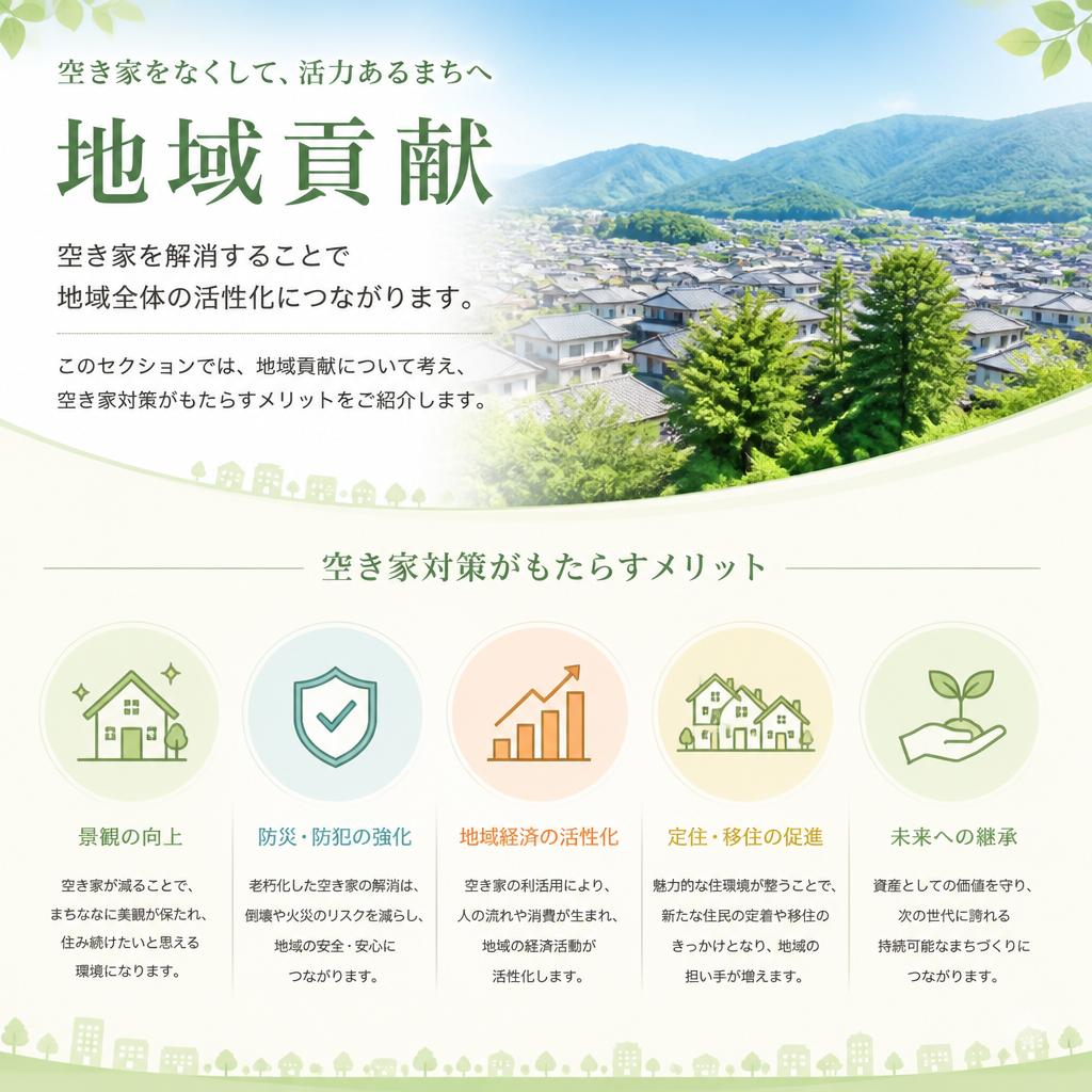 地域貢献と空き家対策