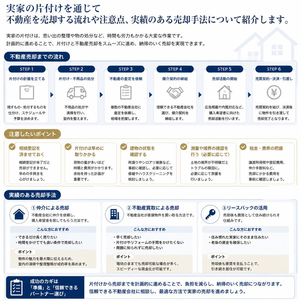 片付けから始める不動産売却
