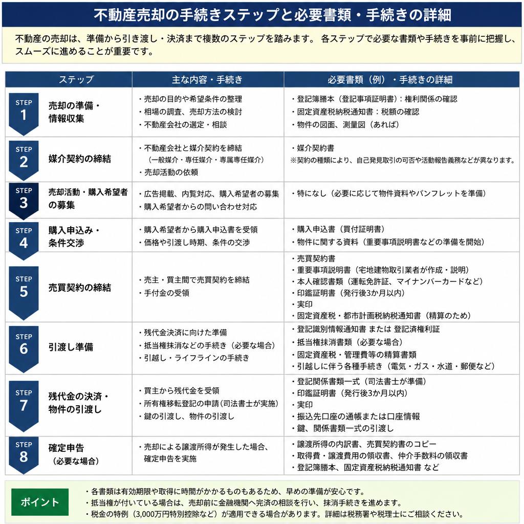 売却手続きの流れ