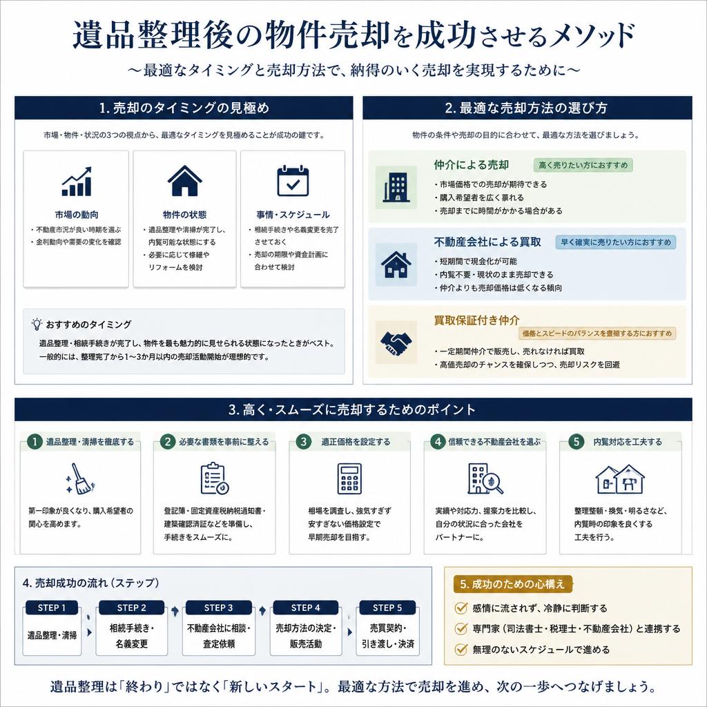 物件売却のタイミングと方法