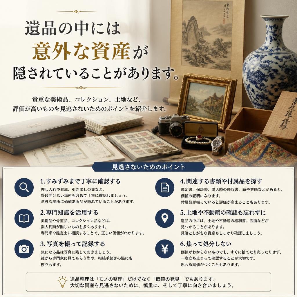 捨ててはいけない！貴重な資産の見極め方