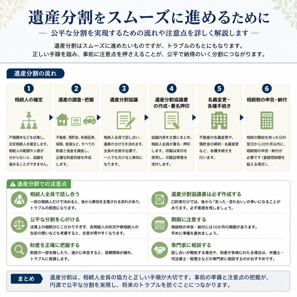 遺産分割の流れと注意点