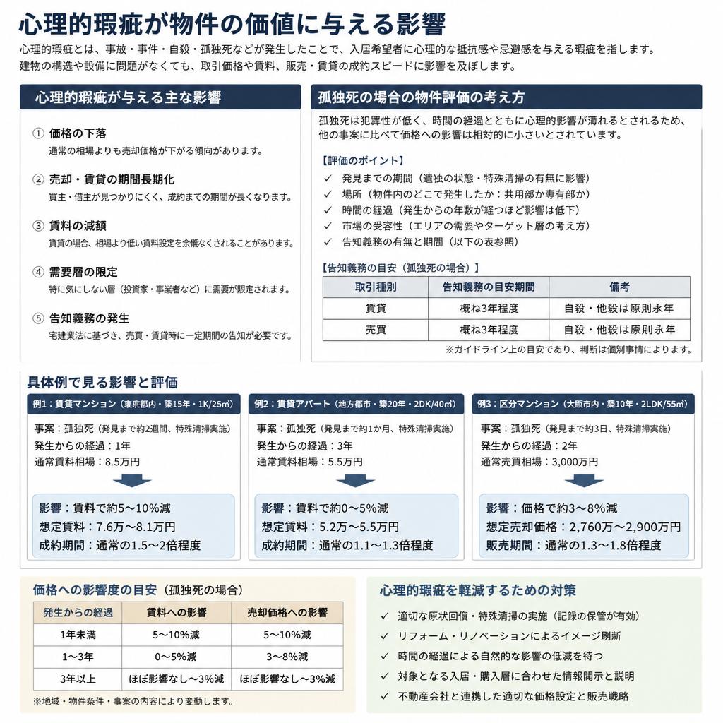 心理的瑕疵と物件価値の関係
