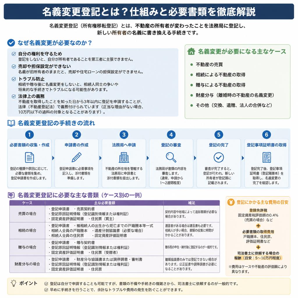 名義変更登記とは？