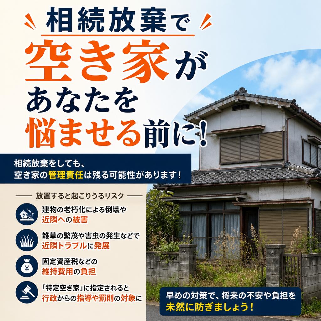 相続放棄で空き家があなたを悩ませる前に！