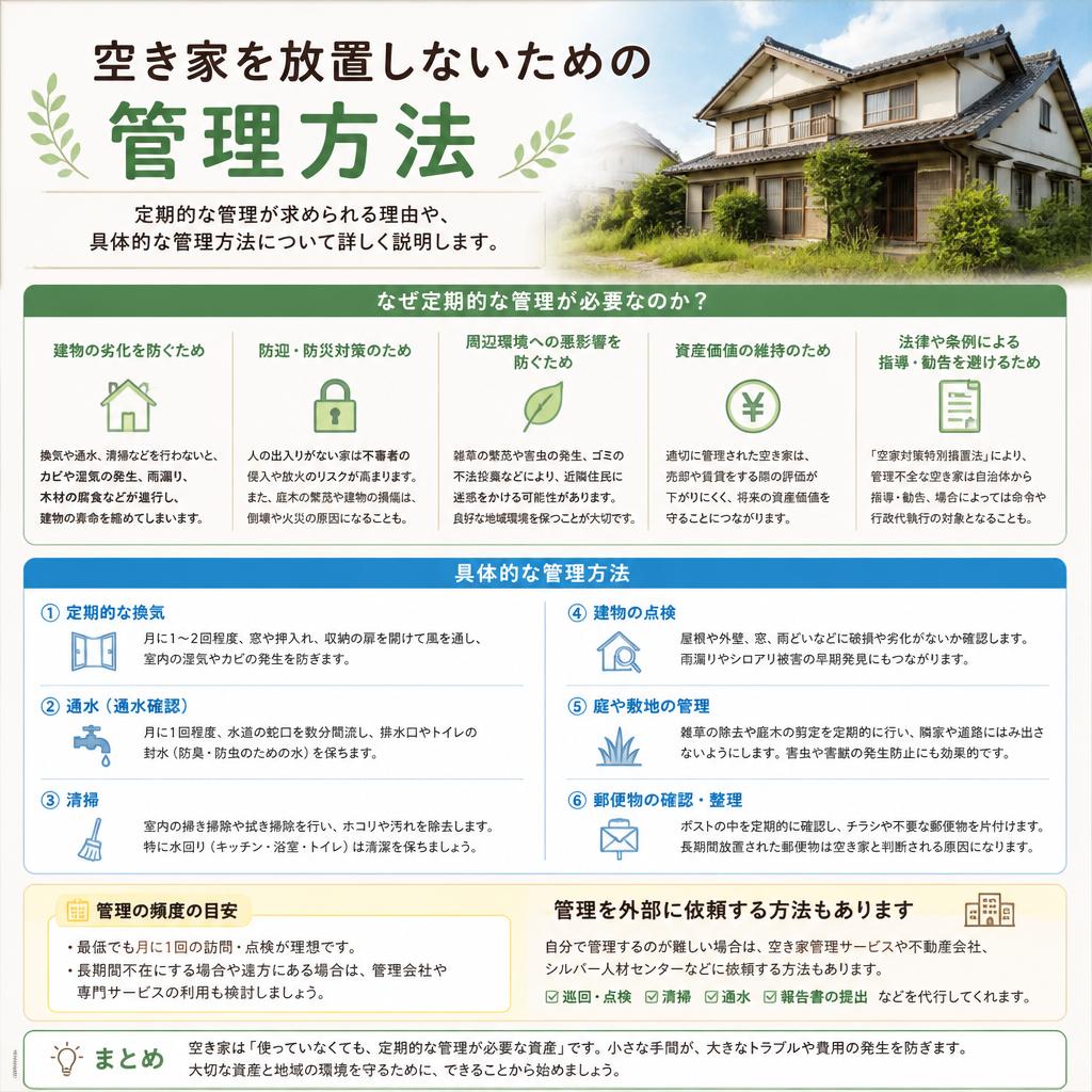 空き家の正しい管理方法