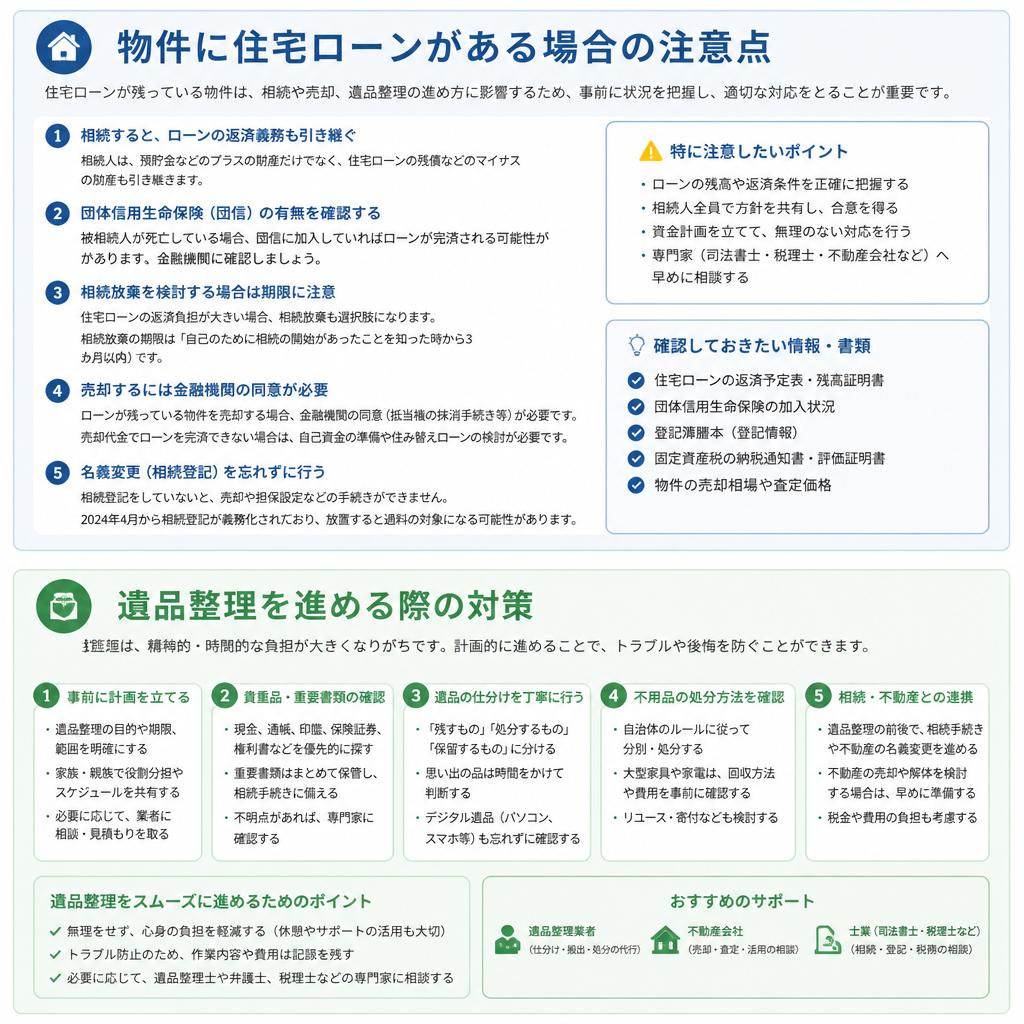 5. 住宅ローンと遺品整理の関係