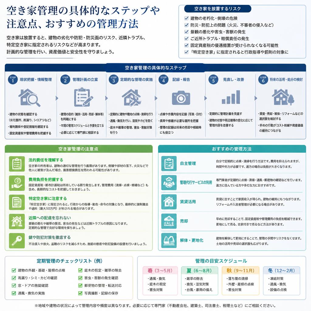 空き家管理のステップ
