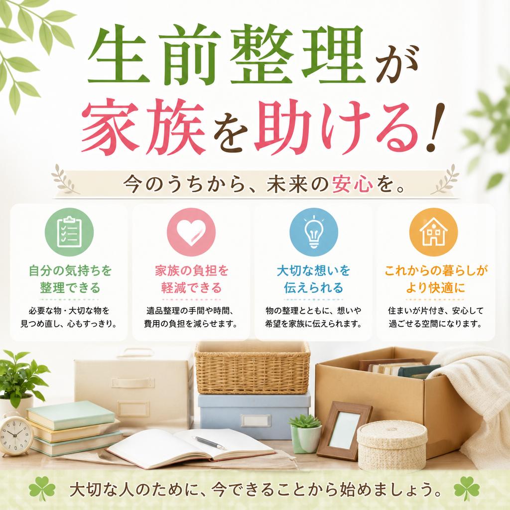 生前整理が家族を助ける！