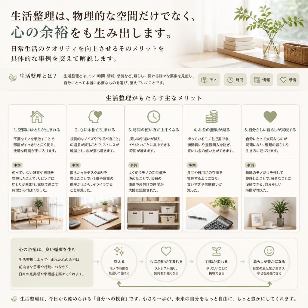 生活整理が人生を豊かにする