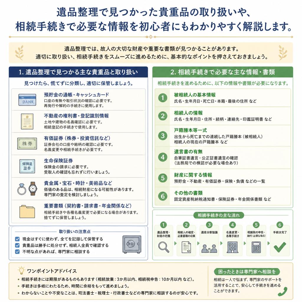 貴重品の発見！その後はどうする？