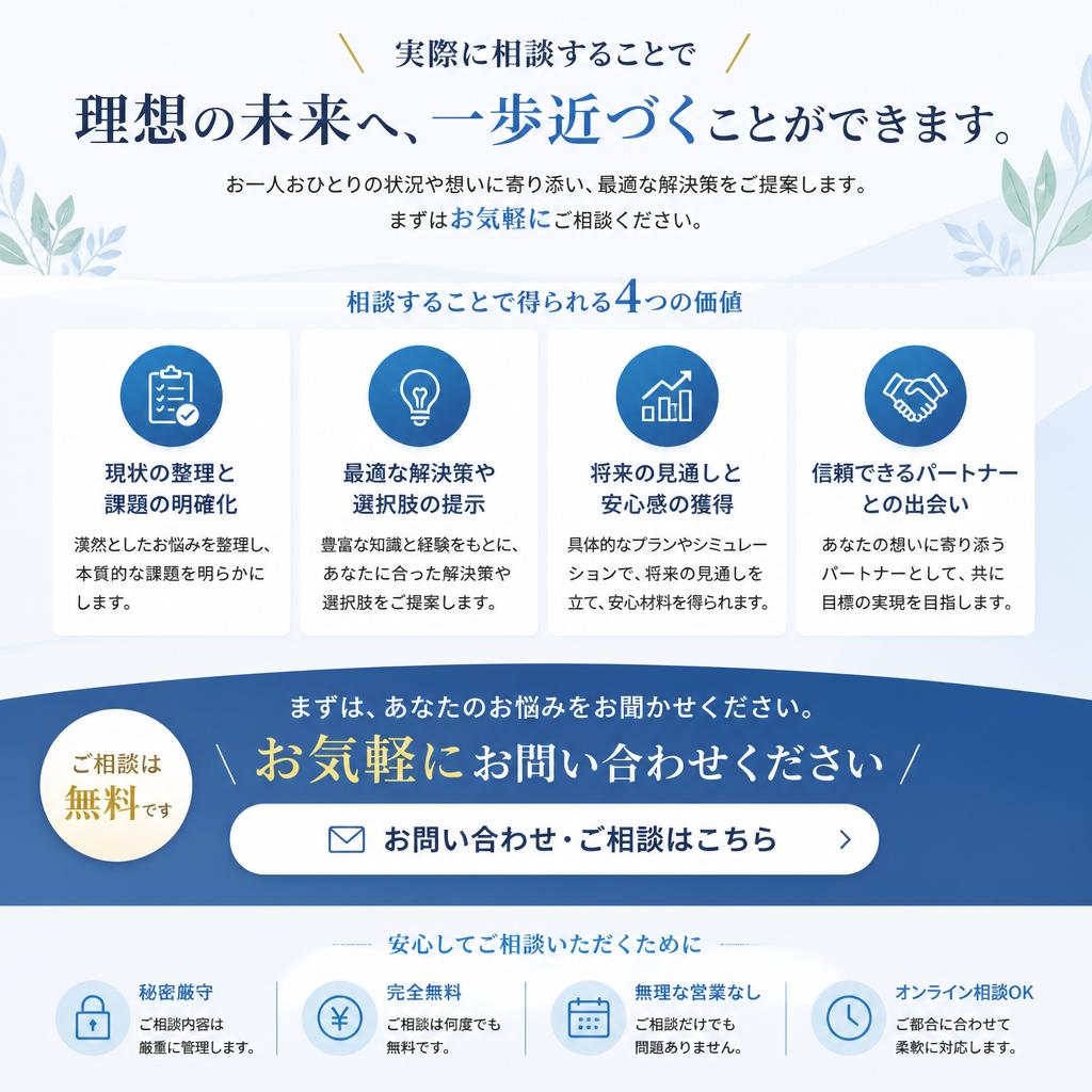 7. お問い合わせで一歩を踏み出しましょう！