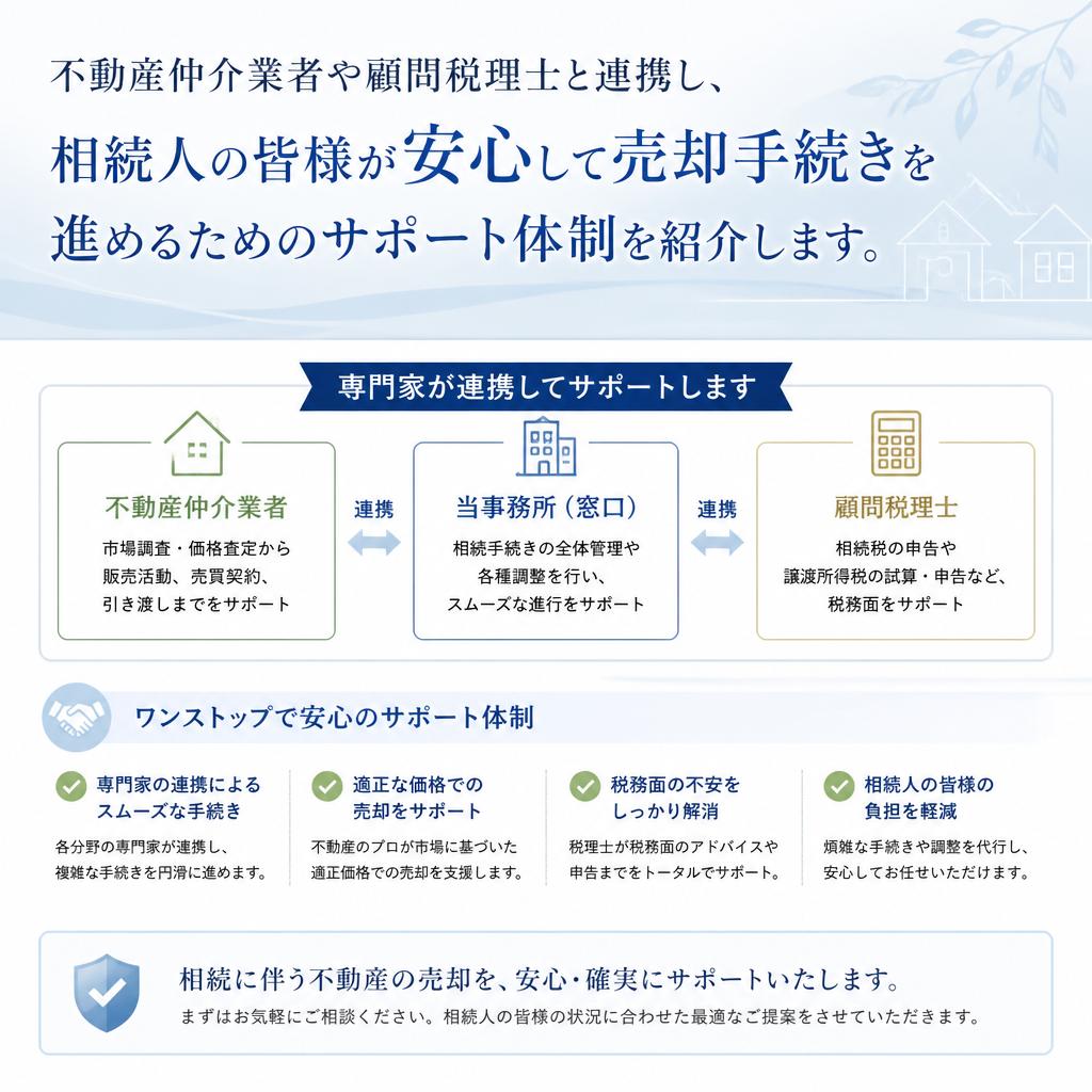 専門家と連携した安心なサポート