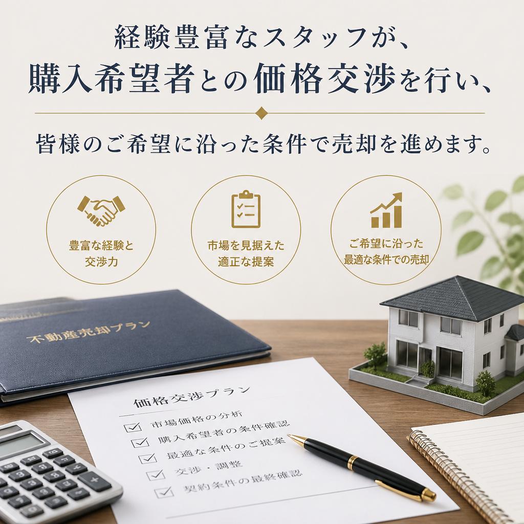 価格交渉もお任せ