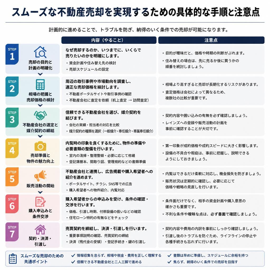 売却手続きの流れ