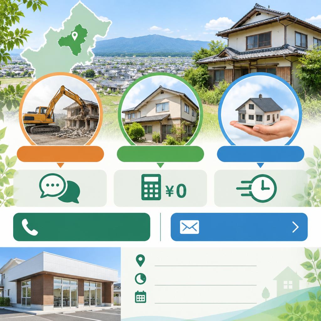 解体を決める前に、まずは富里市の空き家を無料相談