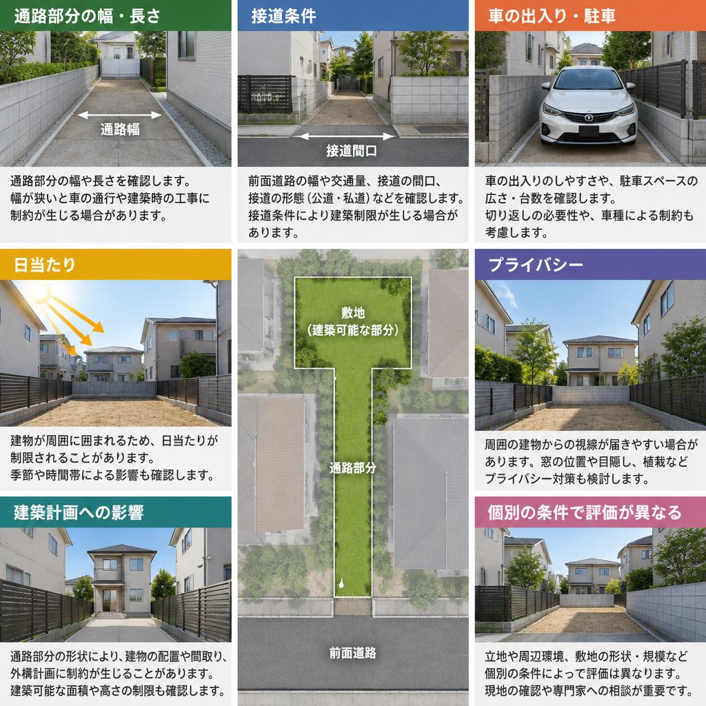 なぜ売りにくい？旗竿地で買主が気にする5つのポイント